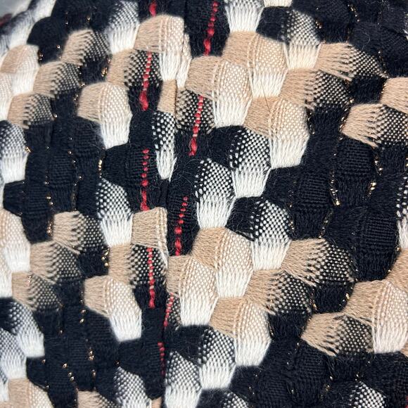 Liliu Jacket blazer Size 6 tweed plaid houndstooth high neck retro old money - Picture 9 of 16